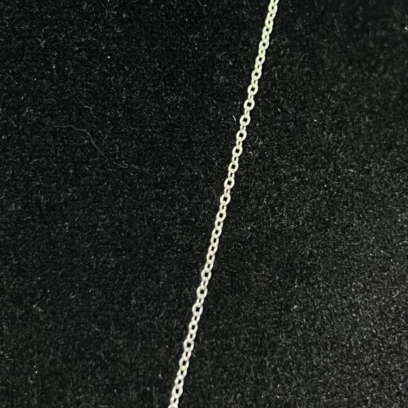 Silver Tone Cascading Orchid Cable Chain Necklace 20" (3747) - Picture 6 of 6